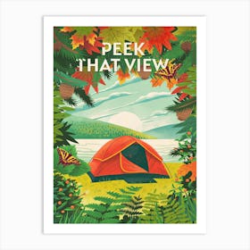 Peek That View Art Print