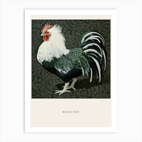 Ohara Koson Inspired Bird Painting Rooster 3 Poster Art Print