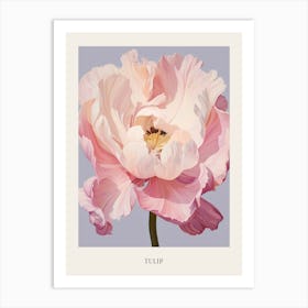 Floral Illustration Tulip 1 Poster Art Print