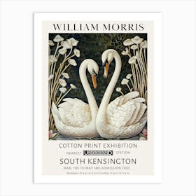 William Morris Swans Botanical Art Print