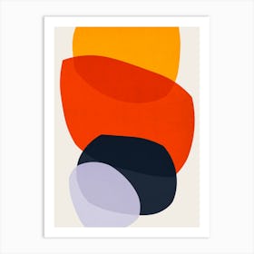 Colorful abstract shapes 49 Art Print