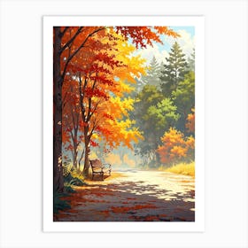 Autumn Park Art Print