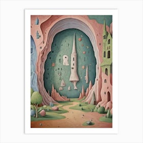 Fantasy Cave Art Print