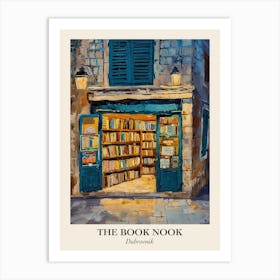 Dubrovnik Book Nook Bookshop 2 Poster Art Print