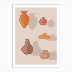 Levitation Vases Art Print