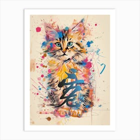 Chinese Kitten Art Print