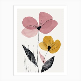 Bogota Flower Market Boho Minimalist Style Art Print