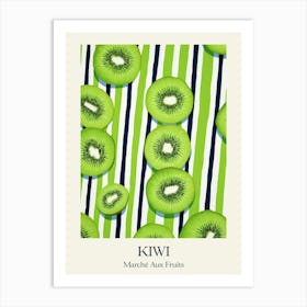 Marche Aux Fruits Kiwi Fruit Summer Illustration 3 Art Print