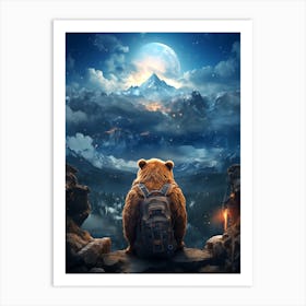 Bear In The Mountains 3 Art Print