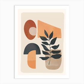 Abstract Minimal Shapes 02 Art Print