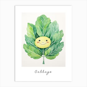 Friendly Kids Cabbage Poster Art Print