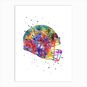 Football Helmet American Football Art Print