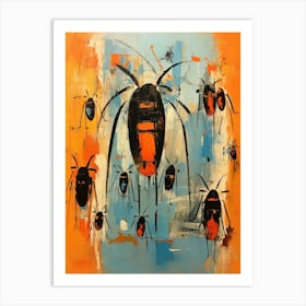 Beetle Abstract Geometric Abstract 3 Art Print