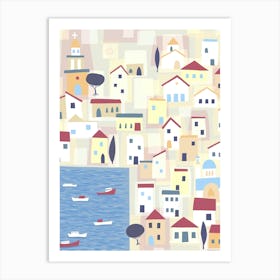 Halki Greece Townscape Art Print