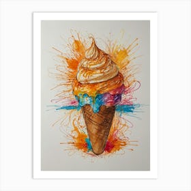 Ice Cream Cone 84 Art Print