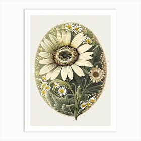 Daisy Wildflower Vintage Botanical 1 Art Print