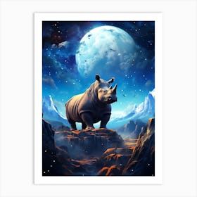 Rhinoceros 2 Art Print