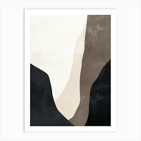 Muted Shapes Minimalist Style Art Print