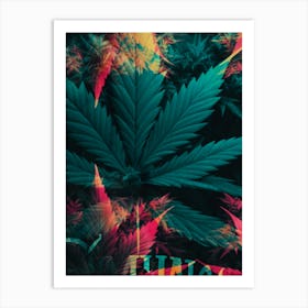 Marijuana Leaves Art Print