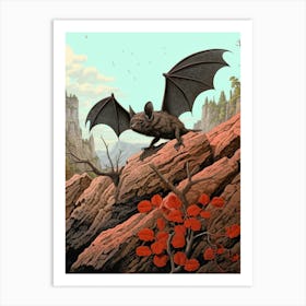 Kuhls Pipistrelle Bat Vintage Illustration 2 Art Print