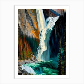 Takakkaw Falls, Canada Nat Viga Style (2) Art Print