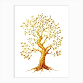 Golden Tree Of Life 3 Art Print