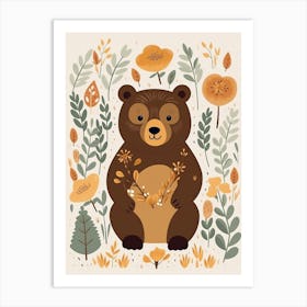 Baby Animal Illustration  Bear 11 Art Print