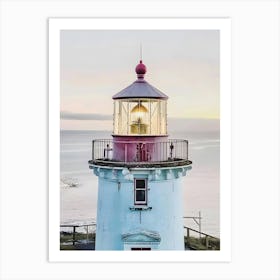 Lighthouse At Dusk 1 Art Print