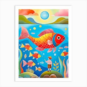 Fishes In The Sea Art Print