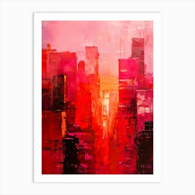 Abstract Cityscape 12 Art Print