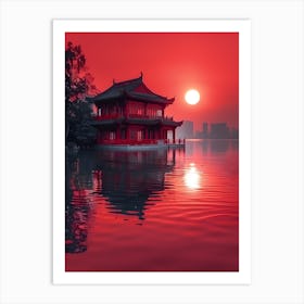 Chinese Pagoda Art Print