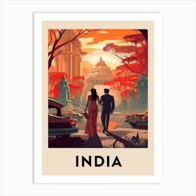 Vintage Travel Poster India 4 Art Print