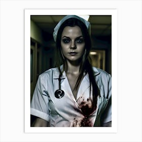 Trouble Sleeping In The Hospital-Call The Night Nurse - Reimagined 16 Art Print