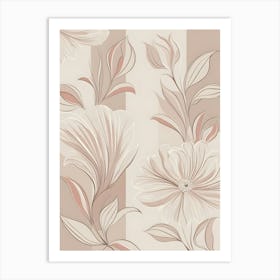 Floral Wallpaper 18 Art Print