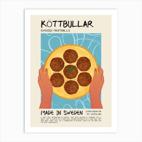 Köttbullar Art Print