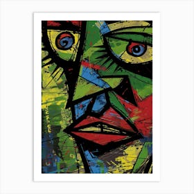 Abstract Face 9 Art Print