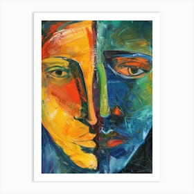 Two Faces 10 Art Print