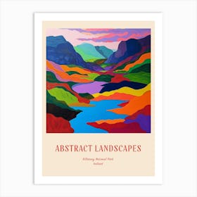 Colourful Abstract Killarney National Park Ireland 2 Poster Art Print