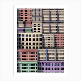 Akasaka Collage Building Art Print