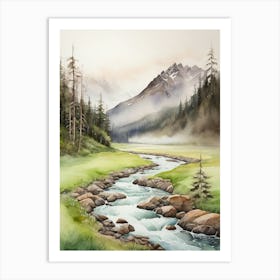 Mountain Stream.2 Art Print