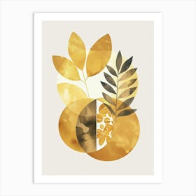 Gold Leaf 25 Art Print