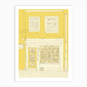 Athens The Book Nook Pastel Colours 3 Art Print