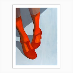 Red Shoes Trykfil Art Print