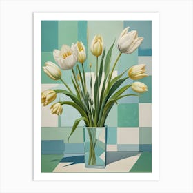 White Tulips no1 Poster