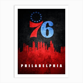 Philadelphia 76ers Art Print