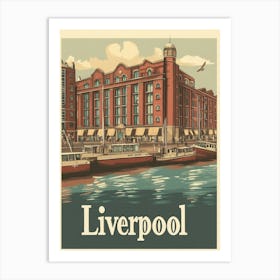 Aihrgdesign A Classic 1960s Travel Poster For Liverpool 2 Art Print