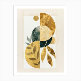 Gold Leaf Print 8 Art Print