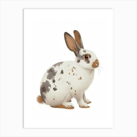 English Spot Rabbit Nursery Illustration 1 Art Print