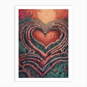 Heart Of The Maze 1 Art Print