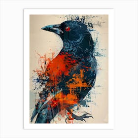 Crow Canvas Art Art Print